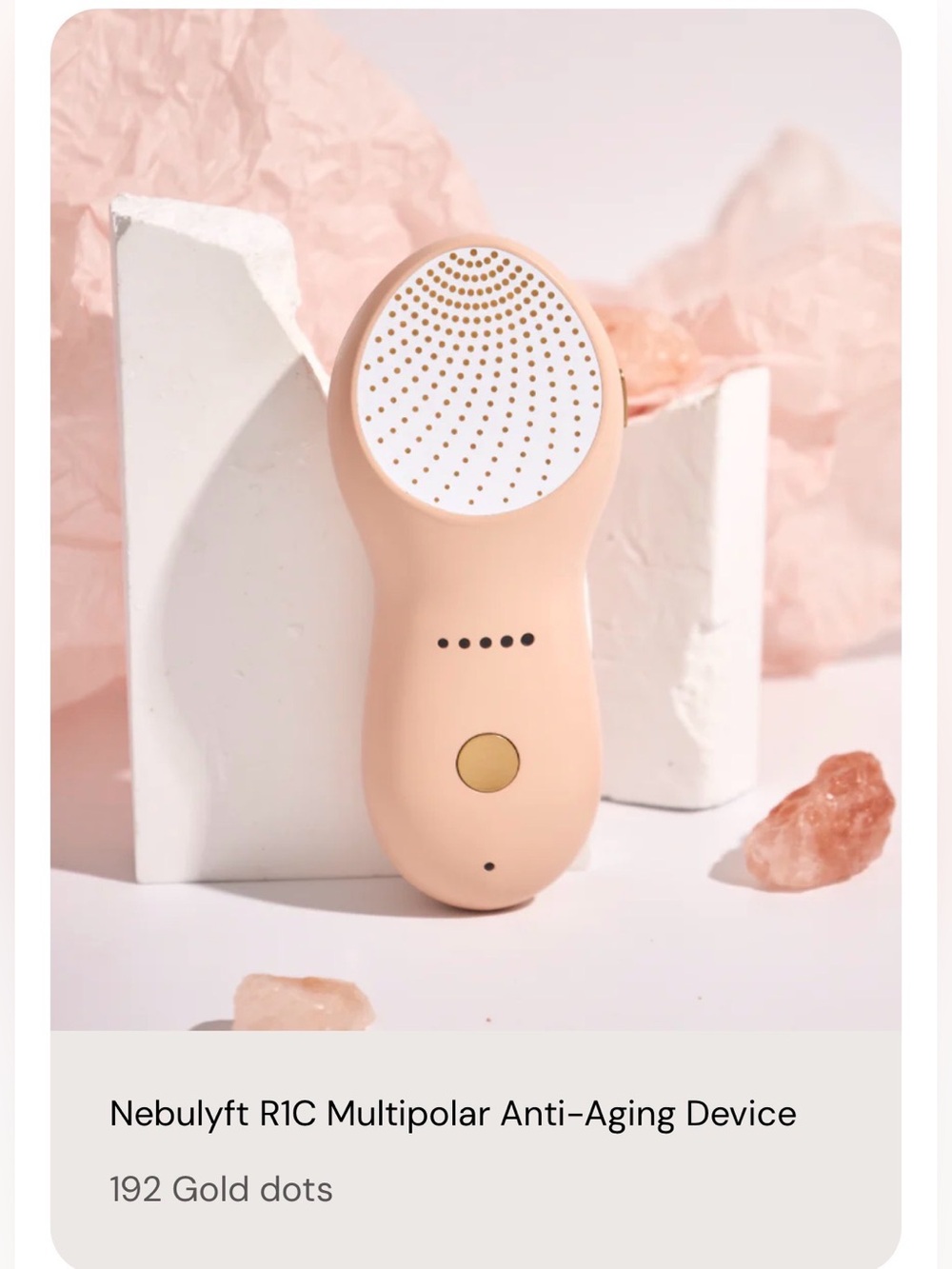 R1C Multipolar Anti-Aging Device — Peach